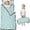 Unicorn and Heart Blue Pattern, variant on Unicorn and Leaf Blue Pattern Kids Nap Mat, Preschool Sleeping Pad with Handle & Fastening Straps, Easy Roll Up Gifts for Toddlers Kids Boys Girls,50"x20"