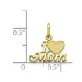 thumbnail image 2 of I Heart Mom Pendant Necklace in 10K Yellow Gold with Chain, 2 of 4