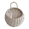thumbnail image 2 of Maceta de mimbre para colgar en la paredjarrón de ratán tejidodecoración de cesta (gris) Wdftyju  Para estrenar, 2 of 9