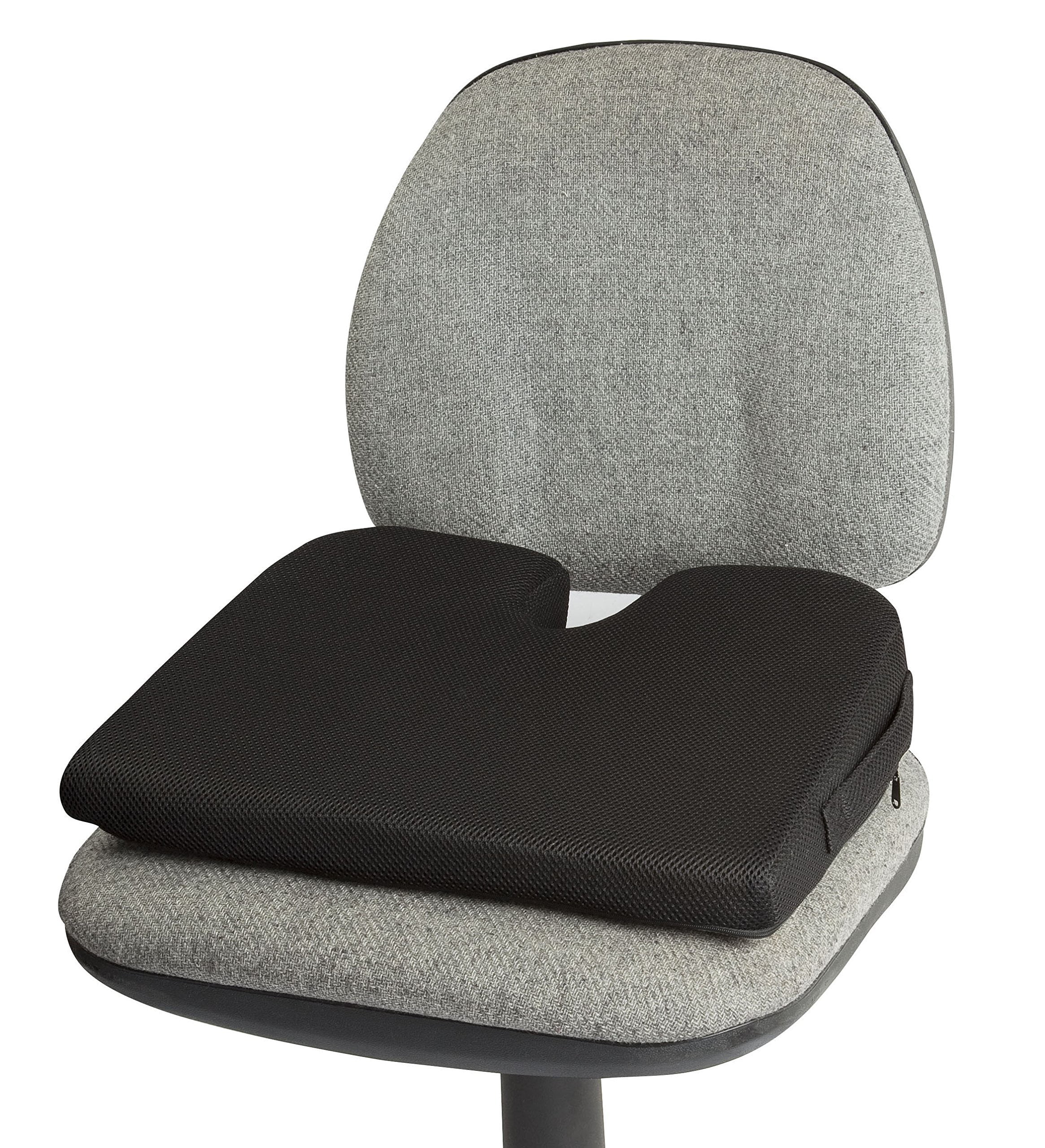  TravelMate Extra-Large Memory Foam Seat Cushion – Perfect for  Office Chair and Wheelchair – Does Not Slip Even on Smooth Marble Floors –  Washable & Breathable Cover – Relieves Back Pain –