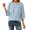 Sky Blue, variant on CAIXIA Lightweight Sweaters For Women Crewneck 3/4 Sleeve Loose Slim Long Sleeve Pullover Tops Thin Basic Clothes Layering Shirts Work Outfits Fall Winter Clothes,Pink