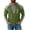 #01 Army Green, variant on Men's Colorblock Hoodie, Henley Collar Pullover, Casual Long Sleeve Sweatshirt, Button Drawstring for Vacation Work Leisure, Light Blue XL