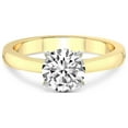 thumbnail image 3 of 5 Carat IGI Certified Round Shape Lab Grown Diamond Engagement Ring | 14K Yellow Gold | Elsa Hidden Accents Solitaire Diamond Ring | FG-VS1-VS2 Quality Friendly Diamonds, 3 of 4