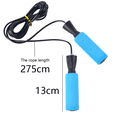 thumbnail image 2 of Cuerda de transporte de PVC para saltar, fitness, pérdida de grasa, competición deportiva, saltar con cuerda de alambre, 2 of 5
