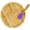 Purple, variant on Acorn Baby Bamboo Toddler Plates with Spoon in Purple - Baby Plates with Suction