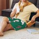 thumbnail image 5 of Balery Gingerbread Snowman Cookies Pantalones cortos de pijama de punto de algodón para hombre con cinturilla y bolsillos-Medium, 5 of 6