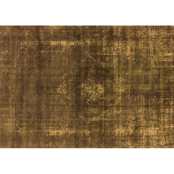 Ahgly Company Indoor Rectangle Oriental Orange Industrial Area Rugs, 2' x 5'
