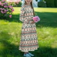 thumbnail image 2 of DISNIMO Christmas Print Kids Long Sleeve Dresses for Girls Long Sleeve Dresses Size 7-8 Dress with Pockets for Kids Dress Long Sleeve Lightweight Girls Fall Midi Dress with Sleeves, 2 of 7