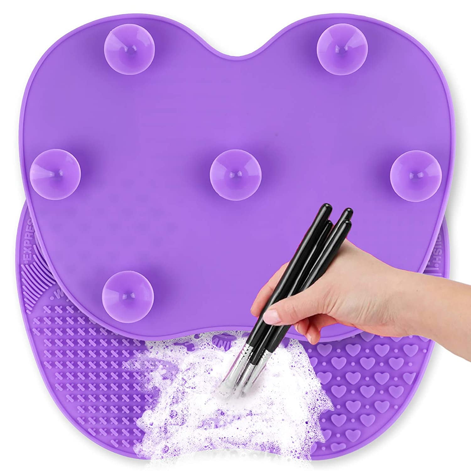Silicon Makeup Brush Cleaning Mat Makeup Brush Cleaner 9x6.6 inch Big