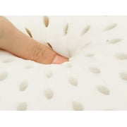 QQbed 2 Pack Talalay Latex Bed Pillows with Removable Cover, Standard Size, Luxury Firmness