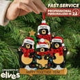 thumbnail image 4 of Personalized Family Christmas Ornaments - Custom Ornaments Family of 4 Christmas Ornaments 204 Customized Black Bear String Lights Family of 4 Ornaments Black Bear Family Ornaments for Christmas Tree, 4 of 9