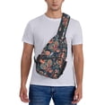 thumbnail image 1 of ZICANCN Crossbody Sling Bags for Women Men,Paisley Flower Zentangle Casual Shoulder Backpacks for Hiking Daypacks, 1 of 9