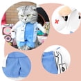 thumbnail image 3 of Disfraz de médico para perro y gato, ropa de médico para mascotas, disfraz de Halloween para perro y gato, disfraz de médico y enfermera, ropa vaquera para perro, ropa divertida para gato,, 3 of 5