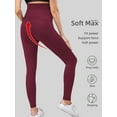thumbnail image 3 of Beaisland Women's Maternity Leggings over The Belly Pregnancy Yoga Pants Workout Activewear Leggings 2-Pack, 3 of 8