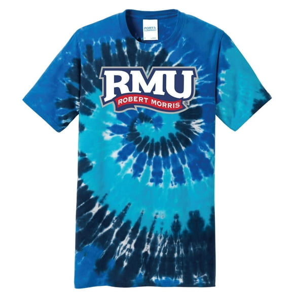 J2 Sport T-Shirt Teinture sur Nœuds RMU Robert Morris University NCAA – Chemise Navy