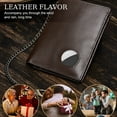thumbnail image 6 of TAZAG Genuine Leather Wallet With Airtag Tracker Hole Head Layer Cowhide RFID Pull-out Card Holder, 6 of 6