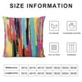 thumbnail image 6 of Shangniulu  Abstract Throw Pillow Cushion Cover, Multicolored Expressionist Work of Art Vibrant Rainbow Design Tainted Pattern, Decorative Square Accent Pillow Case,  Pack of 2, 6 of 6