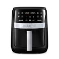 thumbnail image 2 of Digital 3qt Air Fryer with Guided Cooking Prompts, Black/Stainless Steel Finish, 8 One-Touch Functions, 2 of 8