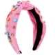 thumbnail image 2 of Diadema ancha con nudo para mujer, diadema para niña, decoración para el cabello para fiesta de San Valentín, 2 of 6