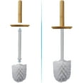 thumbnail image 5 of Blue Donuts Toilet Brush Holder With Bamboo Top - White, 5 of 7