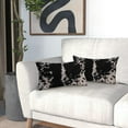 thumbnail image 4 of Cowhide Print Lumbar Pillow Covers 12X20 Inch Black White Cow Spots Decorative Rectangle Pillow Cases Set of 2 Farmhouse Western Home Decor Cotton Linen Throw Pillows For Bedroom Sofa Couch Outdoor, 4 of 4