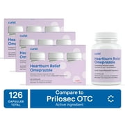 Curist Prilosec Generic Heartburn Capsules 126 Ct (3x42) Omeprazole 20mg Capsules
