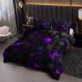 thumbnail image 4 of Geometric Comforter Set Queen Size Bedding Set, 3PCS Geometry Bed Set Modern Quilt Set 1 Comforter 2 Pillowcases for Room Decor All Season, 4 of 10