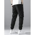 thumbnail image 4 of Men's Active Fleece Cargo Jogger Pants Black S, 4 of 4