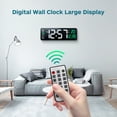 thumbnail image 4 of BRIGHTFUFU Reloj de reloj de pared digital 1pc Reloj de pared LED con fecha de temperatura Alarma Decoración del hogar grande de 39 cm de ancho, 4 of 8