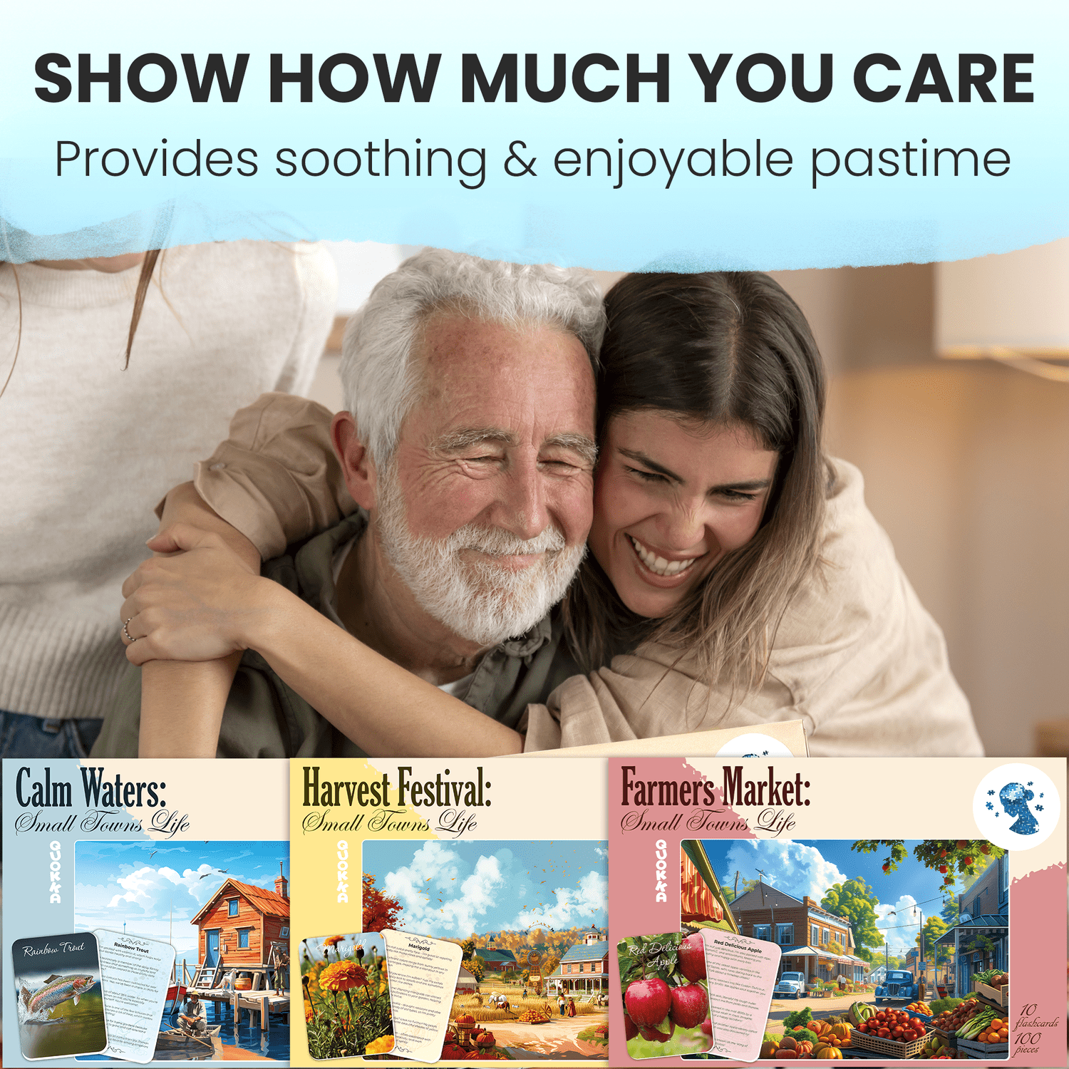 Quokka Dementia Products for Elderly - Large Piece Puzzles for Seniors - Alzheimers Activities