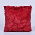 thumbnail image 1 of Plush Cushion Cover Sofa Lumbar Pillow Cover Home Decoration Solid Colorful, 1 of 3