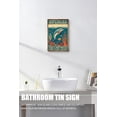 thumbnail image 4 of Dolphin Every Day is A New Beginning Take A Deep Breath and Start Again Vintage Aluminum Sign 12x8 IN, 4 of 6