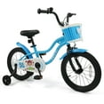 thumbnail image 1 of Costway Vélo pour Enfants 16 Pouces avec Roues Stabilisatrices, Panier, Freins à Main et à Rétropédalage, Selle Ajustable, 1 of 9