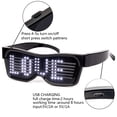 thumbnail image 7 of Leadleds LED Glasses, Bluetooth Connected Smart Glasses, USB Rechargeable Sunglasses for Party, White, 7 of 7