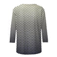 thumbnail image 5 of ICHUANYI Clearance Women's Fashion Printed Loose T-shirt 3/4 Sleeves Blouse Round Neck Casual Tops(Beige, XL) ICHUANYI WER2023080814526, 5 of 5
