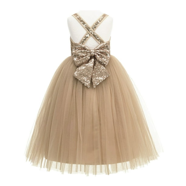 Ekidsbridal EkidsBridal Crossed Straps ALine Flower Girl Dresses Junior Bridesmaid Dress