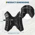 thumbnail image 2 of Amkui Weighted Vest Woman Men,12lb/16lb/20lb/25lb/30lb Weight Vest with Reflective Stripe, Body Weight Vests Adjustable for Walking, Running, Jogging, Workout, Strength Training, Muscle Building, 2 of 7