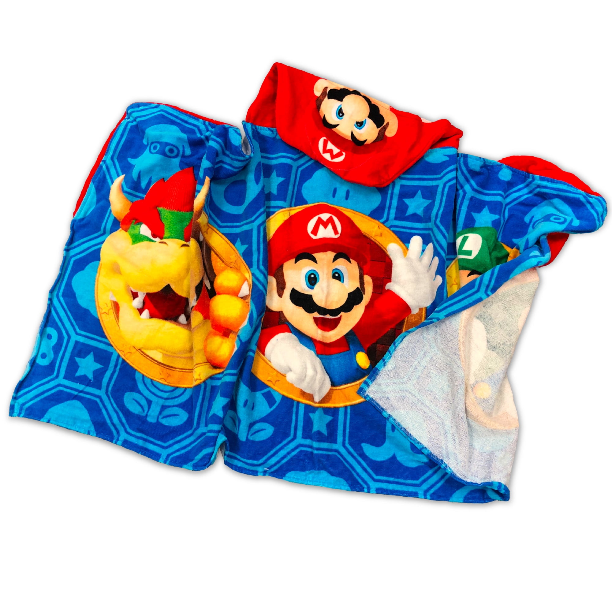 super mario hooded towel