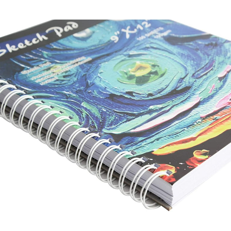 AGPTEK Sketch Book 9X12 ，Sketch Pad 100 Sheets，2 Pack，60lb / 100g/m2, 2  packs - Food 4 Less