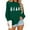 #01 Green, variant on Women's Christmas Sweatshirts Casual Crew Neck Blouses Top Xmas Holiday Winter Sweater Fashion Christmas Printed Long Sleeve Shirts Pullover