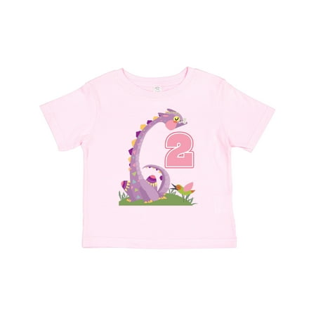 

Inktastic 2nd Birthday Dragon 2 Year Old Girl Gift Toddler Toddler Girl T-Shirt
