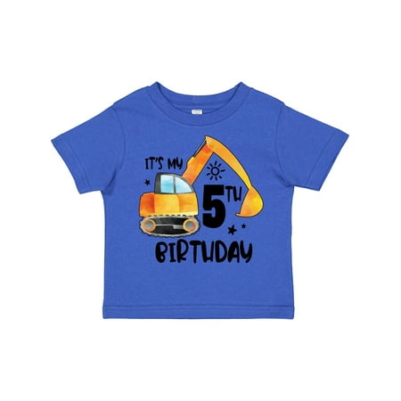 

Inktastic Construction Truck It s My 5th Birthday Gift Toddler Boy or Toddler Girl T-Shirt