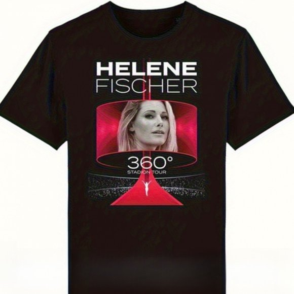 T-Shirt Officiel de Tournée 360° Helen Fisher Unisexe à Col Rond, Imprimé avec le Logo de la Tournée, Lavable à la Machine, Convient aux Adultes, Toute l'Année, un Cadeau Parfait pour la Famille et les Amis!