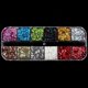 thumbnail image 1 of Uñas arte brillo polvo lentejuelas doble capa herramienta de manicura pedrería gemas decoraciones caja de reciclaje almacenamiento contenedor portátil Tan Jianjun unisex, 1 of 2