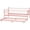 Pink Twin, variant on Senfot Daybed with Trundle, Metal Twin Daybed Frame with Headboard, Multifunctional Mattress Foundation Platform Sofa Bed,Metal Slats, for Bedroom, Living Room, Guest Room, White