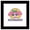 Black Framed Version, variant on Gallery Pops Sanrio My Melody - My Melody Sticker Graphic Wall Art, Unframed Version, 12" x 12"