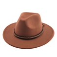 thumbnail image 4 of Product Cowboy Hat - Adult Western Ethnic Style Fedora for Party - Everyday Wear and Seasonal Ready, Khaki, 4 of 4