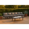 thumbnail image 2 of Meridian Furniture Nizuc Grey Outdoor Patio Modular Sofa, 2 of 9