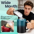 thumbnail image 6 of 32 oz Coffee Mug Insulated Tumbler with Handle and Straw, Large Stainless Steel Coffee Cup with 2-in-1 Lid, 32oz Metal Tumbler Double Wall Vacuum Water Bottle Keep Cold 36 hrs, 6 of 10