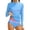 Blue, variant on Ruffle Girls Swimsuits Size 13-14 Years Girls Rash Guard Swimsuit Long Sleeve Color Stripe Slim Top with Bikini Bottoms Bathing for Girls 7 16T